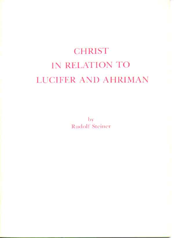 Christ in Relation to Lucifer and Ahriman image